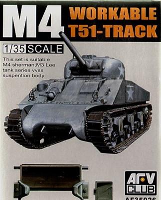 AFV Club 1/35 M4/M3 T51 Workable Track Links Kit