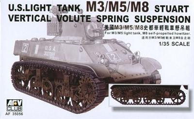 AFV Club 1/35 US Light Tank M3/5/8 Stuart Vertical Volute Spring Suspension Kit