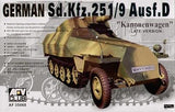 AFV Club 1/35 German SdKfz 251/9 Ausf D Kanonenwagen Late Version w/75mm Gun Kit