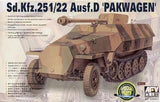 AFV Club 1/35 SdKfz 251/22 Ausf D Halftrack w/Self-Propelled Howitzer Gun Kit