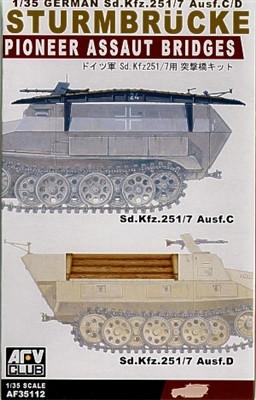 AFV Club 1/35 Pioneer Assaut Bridges for SdKfz 251/7 Ausf C/D (2) Kit