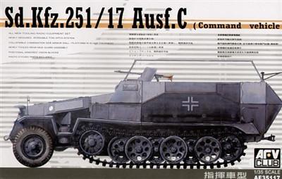 AFV Club 1/35 SdKfz 251/17 Ausf C Command Halftrack Kit