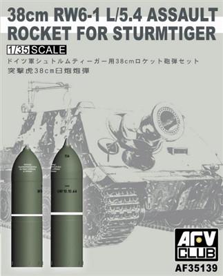 AFV Club 1/35 38cm RW6-1 L/5.4 Assault Rocket for Sturmtiger Kit