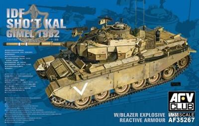 AFV Club 1/35 IDF Sho't Kal Tank w/Blazer Explosive Reactive Armor Gimel 1982 Kit