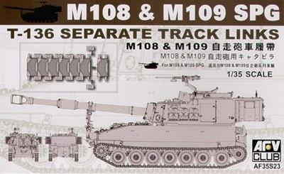 AFV Club 1/35 US M108 & M109 SPG T136 Separate Track Links Kit