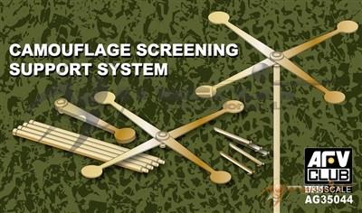 AFV Club 1/35 Camouflage Screening Brass/Photo-Etch Support System for Netting