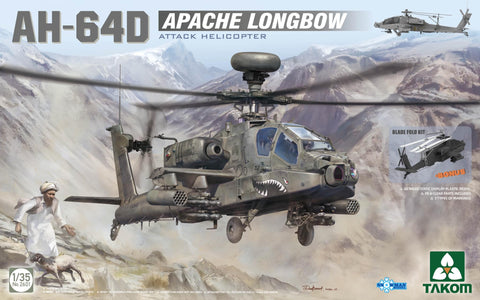 Takom 1/35 AH-64D Apache Longbow Attack Helicopter Kit