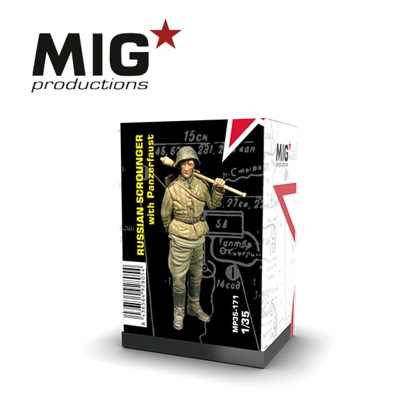 MIG 1/35 Russian Scrounger With Panzerfaust Resin Figure