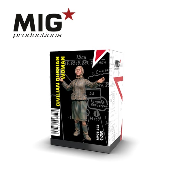 MIG 1/35 Civilian Russian Woman Resin Figure