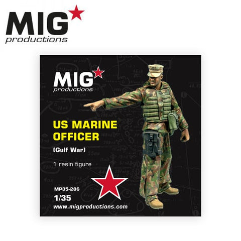 MIG 1/35 U.S. Marine Officier (Gulf War) Resin Figure