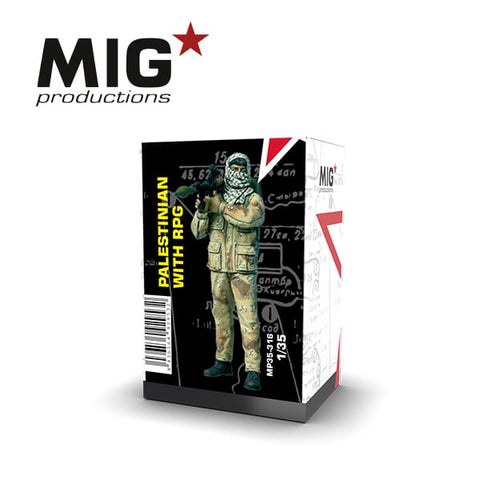 MIG 1/35 Palestinian With RPG Resin Figure