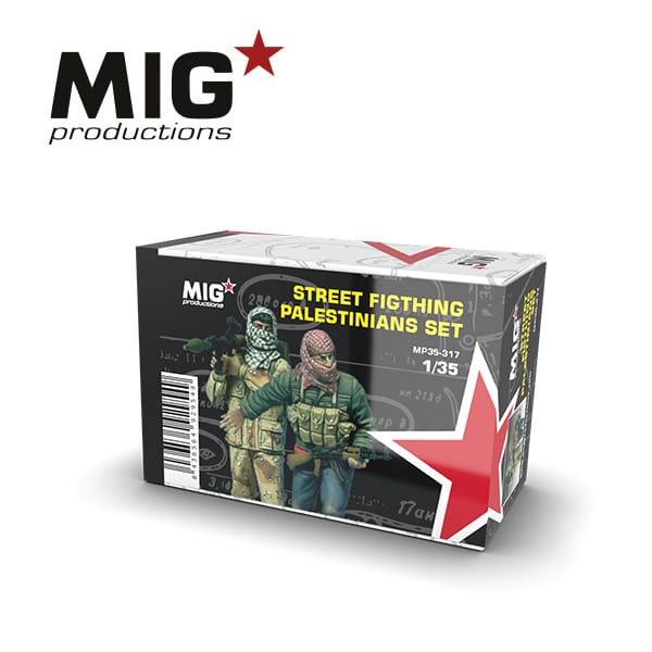 MIG 1/35 Street Fighting Palestinians Resin Figure Set