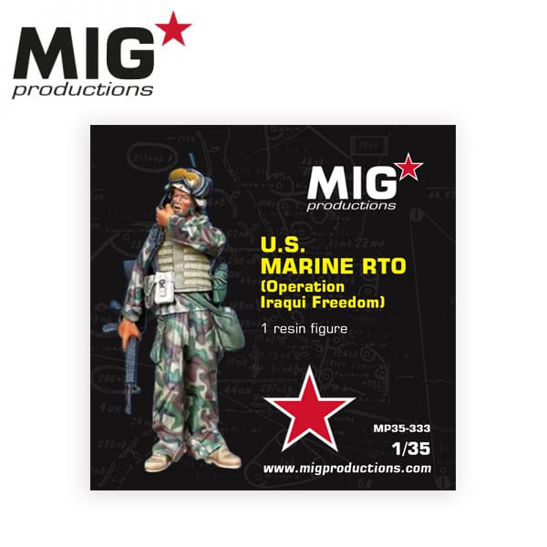 MIG 1/35 U.S. Marine RTO (Operation Iraqi Freedom) Resin Figure