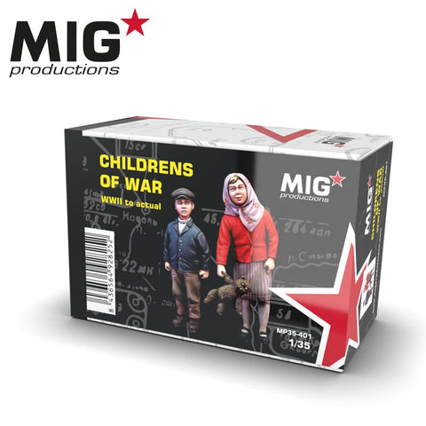 MIG 1/35 Childrens Of War Resin Figure Set