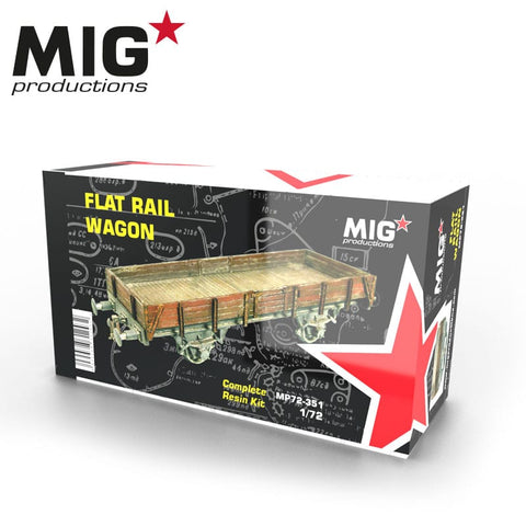 MIG 1/72 Flat Rail Wagon Resin Kit