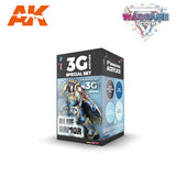 AK Interactive 3G Wargame Blue Armor Paint Set