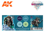 AK Interactive 3G Wargame Color Blue Plasma And Glowing Effects Set
