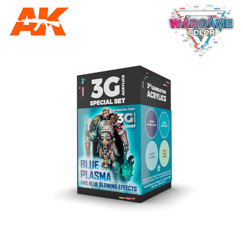 AK Interactive 3G Wargame Color Blue Plasma And Glowing Effects Set