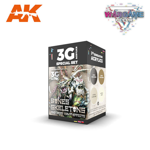 AK Interactive 3G Wargame Color Bones And Skeletons Set