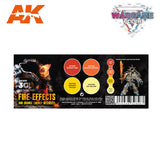 AK Interactive 3G Wargame Color Fire Effects Set