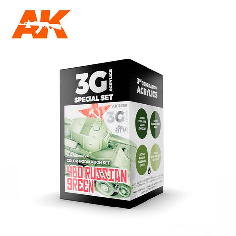 AK Interactive 3G Modulation 4BO Russian Green Set