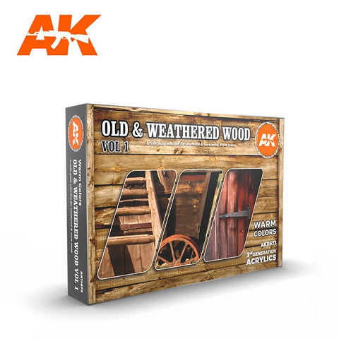 AK Interactive 3G Old & Weathered Wood Set Vol.1