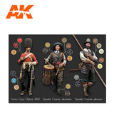 AK Interactive Historical Figures S. XVI-XVIII By Pepe Gallardo (18 Colors Set)