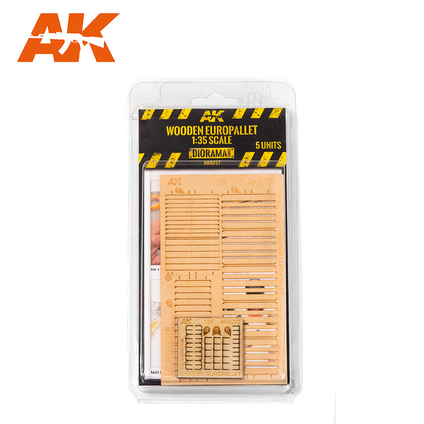 AK Interactive Laser Cut 1/35 Wooden Europallet (5 Units)