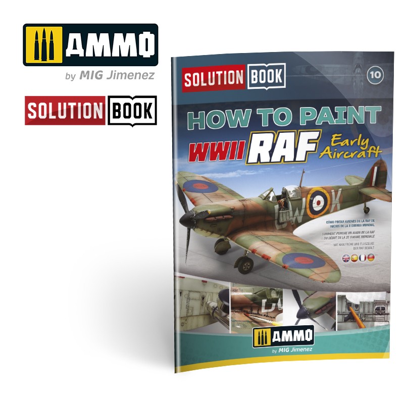 Ammo Mig WWII Raf Early Aircraft Solution Book (Multilingual)