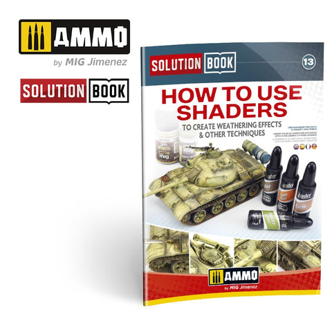 Ammo Mig How To Use Shaders Solution Book (Multilingual)
