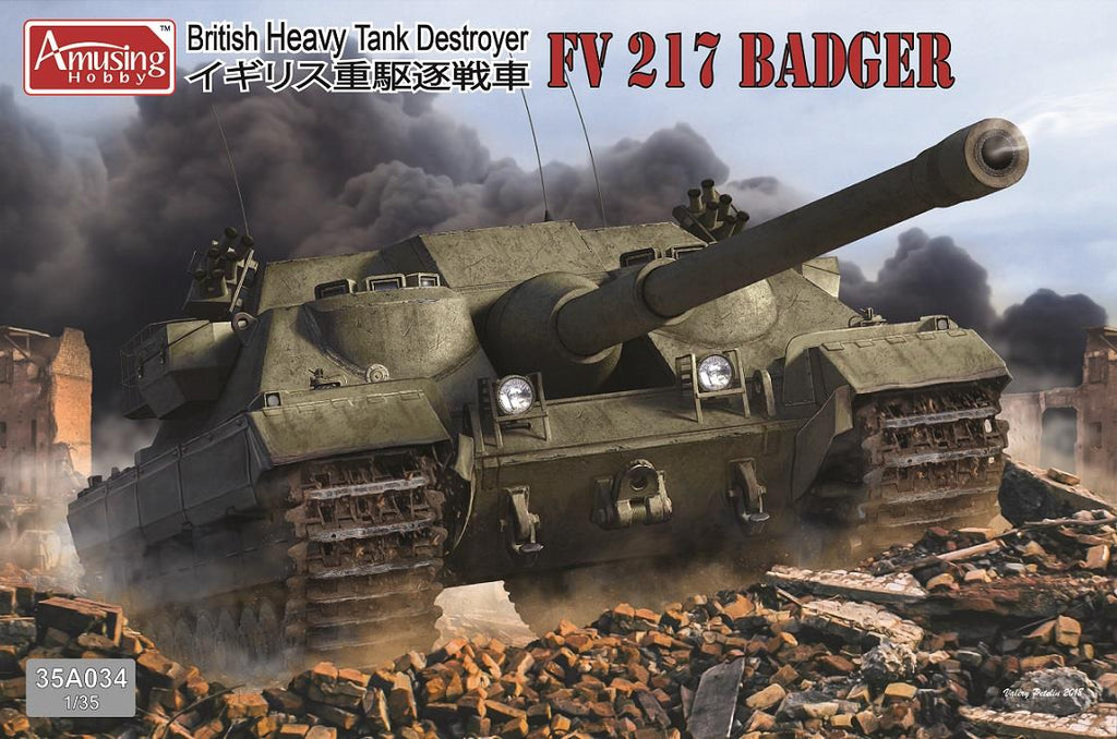 Amusing Hobby 1/35 FV 217 Badger British Heavy Tank Destroyer Kit