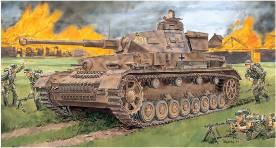 Dragon Military 1/35 PzKpfw IV Ausf F2(G) Tank Smart Kit Dragon Military 1/35 PzKpfw IV Ausf F2(G) Tank Smart Kit