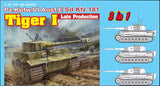 Dragon Military 1/35 PzKpfw VI Ausf E SdKfz 181 Tiger I Late Tank (3 in 1) Kit