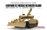 Meng 1/35 Leopard C2 Mexas Canadian Main Battle Tank w/Dozer Blade Kit