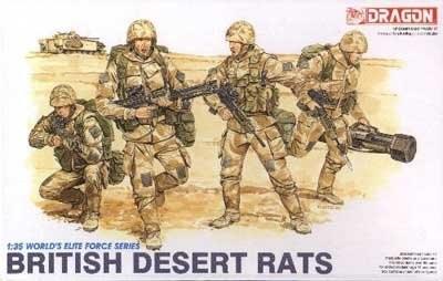 Dragon 1/35 British Desert Rats (4) Kit