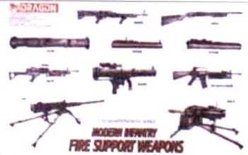 Dragon Military 1/35 Modern Infantry Fire Support Weapons Set (24) Kit