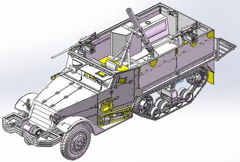 Dragon Military 1/35 IDF M3 Halftrack Mortar Carrier Kit