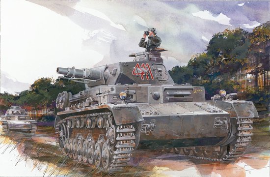 Dragon Models 1/35 PzKpfw IV Ausf D Tank (3 in 1) Kit