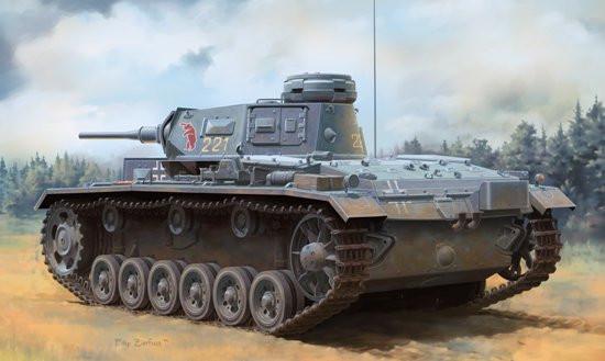 Dragon Military 1/35 Tanchpanzer III (T) Ausf H Tank Kit