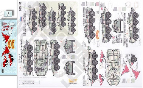 Echelon Decals 1/35 BTR80s Early Version w/Unique Markings