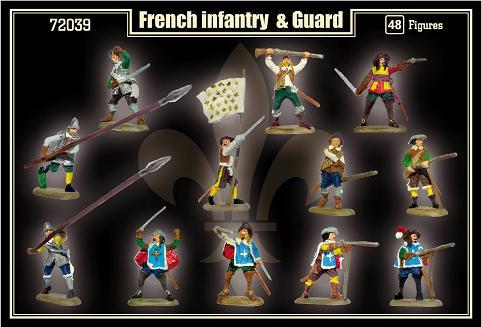 Mars 1/72 Thirty Years War French Infantry & Guard (48) Kit