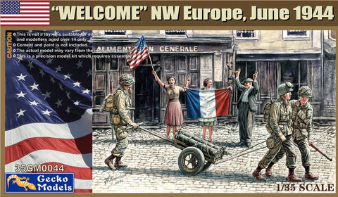 Gecko 1/35 US Paratroopers "WELCOME" NW Europe, June 1944 Kit