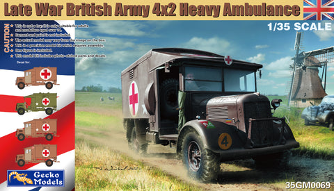 Gecko 1/35 Late War British Army 4x2 Heavy Ambulance Kit