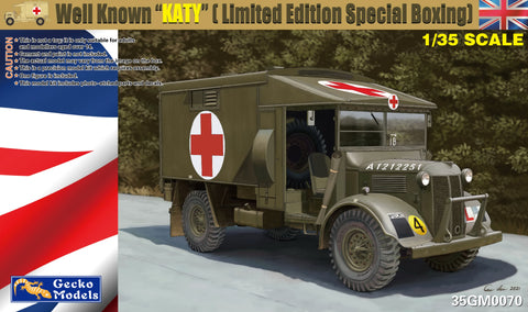 Gecko Models 1/35 WWII Katy (K2/Y) British Heavy Military Ambulance (Limited Edition) Kit