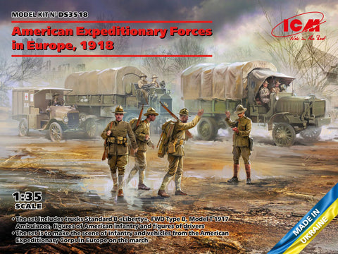ICM 1/35 American Expeditionary Forces in Europe, 1918 Big Box Set