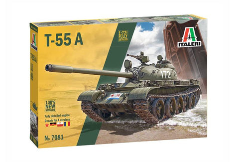 Italeri 1/72 T55A Medium Tank (New Tool) Kit