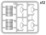 MiniArt 1/35 WWII German 200L Fuel Drum Set (12) Kit