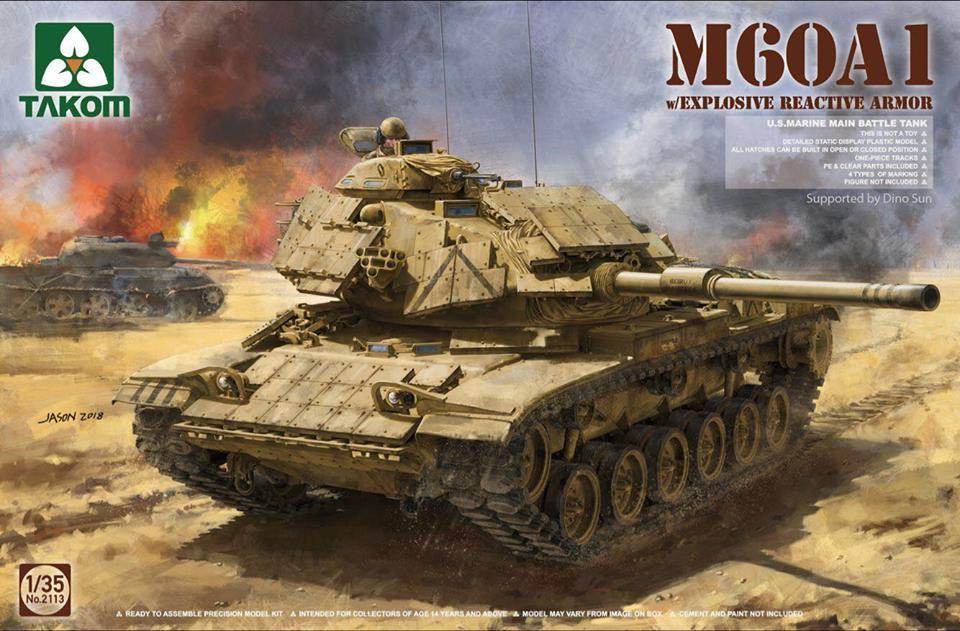 Takom 1/35 US Marine M60A1 Main Battle Tank w/Explosive Reactive Armor Kit