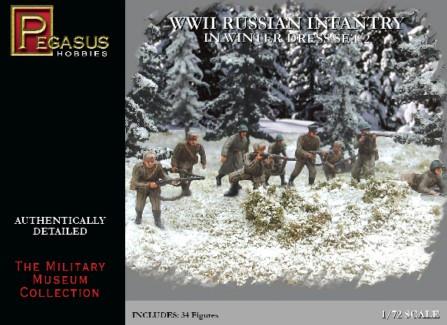 Pegasus Military 1/72 Russian Infantry Winter Dress WWII Set #2 (34)