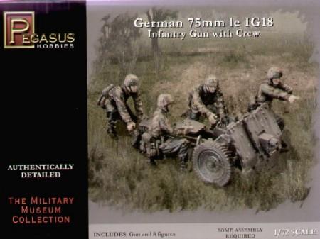 Pegasus Military 1/72 German 75mm le IG18 Infantry Gun Kit
